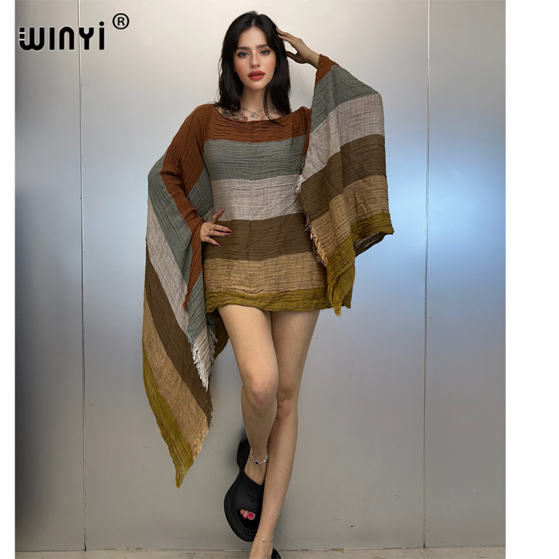 Cover Up Kaftan - WINYI ชุดราตรี Beachwear ชุดเซ็กซี่ Elegant Beach