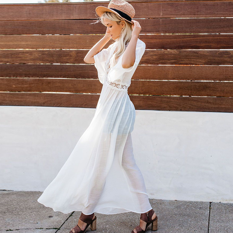 ผู้หญิงชุดชายหาดชุดว่ายน้ําเซ็ - Cover Up Kaftan บทวิจารณ์และราคา