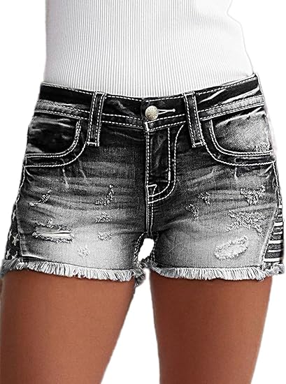 【HME】กางเกงยีนส์ |   ปลดปล่อยค - Shorts Denim Frayed บทวิจารณ์และราคา