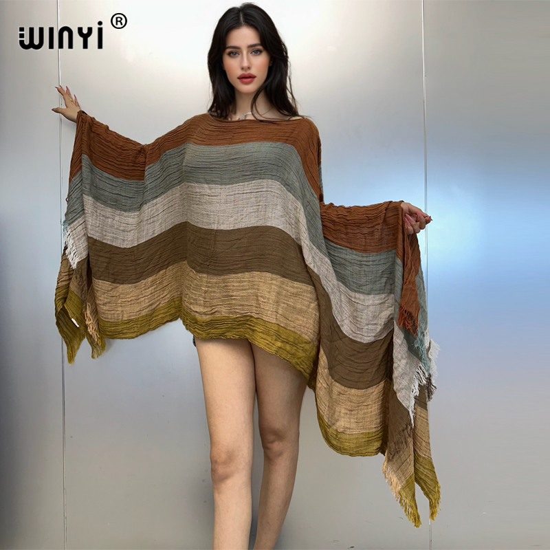 WINYI ชุดราตรี Beachwear ชุดเซ - Cover Up Kaftan บทวิจารณ์และราคา