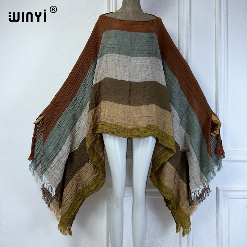 WINYI ชุดราตรี Beachwear ชุดเซ - Cover Up Kaftan บทวิจารณ์และราคา