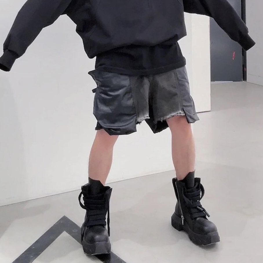 กางเกงยีนส์ขาสั้นสไตล์สตรีทแวร - Shorts Denim Frayed บทวิจารณ์และราคา