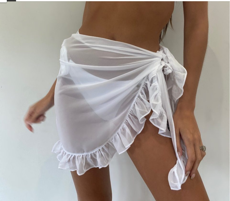 6 สี Ruffle บิกินี่ COVER UPS  - Cover Up Kaftan บทวิจารณ์และราคา