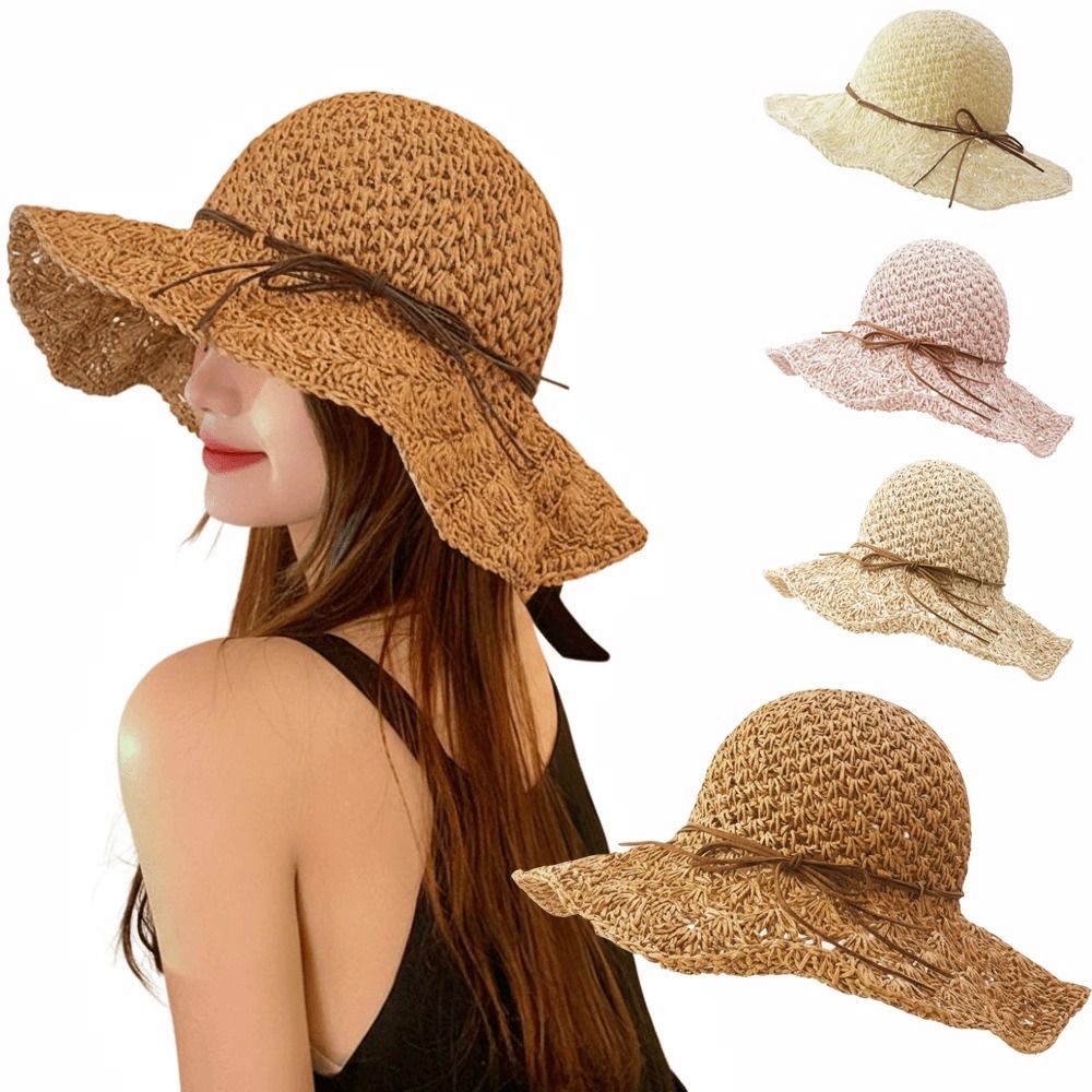หมวกสานโครเชต์ปีกกว้างพับได้ ห - Hat Floppy Wide บทวิจารณ์และราคา